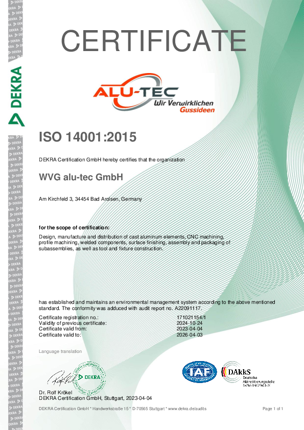 [Translate to Englisch:] Zertifikat-ISO-14001_2015-ZA_EN